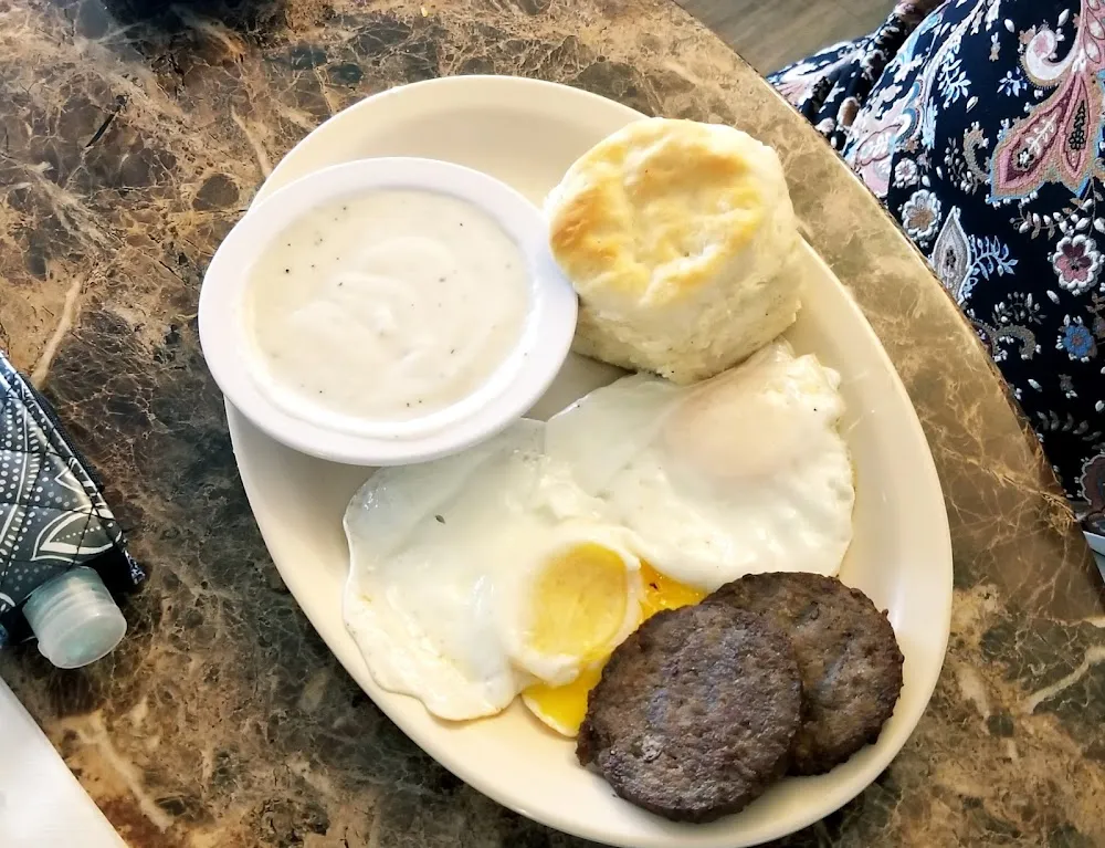 Egg Sausage with Gravy & Biscuits